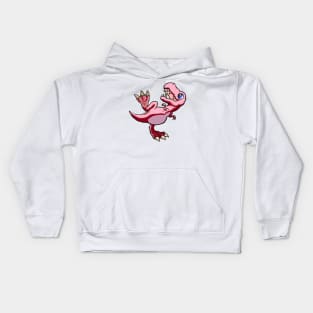 Cute Pink Dino Kids Hoodie